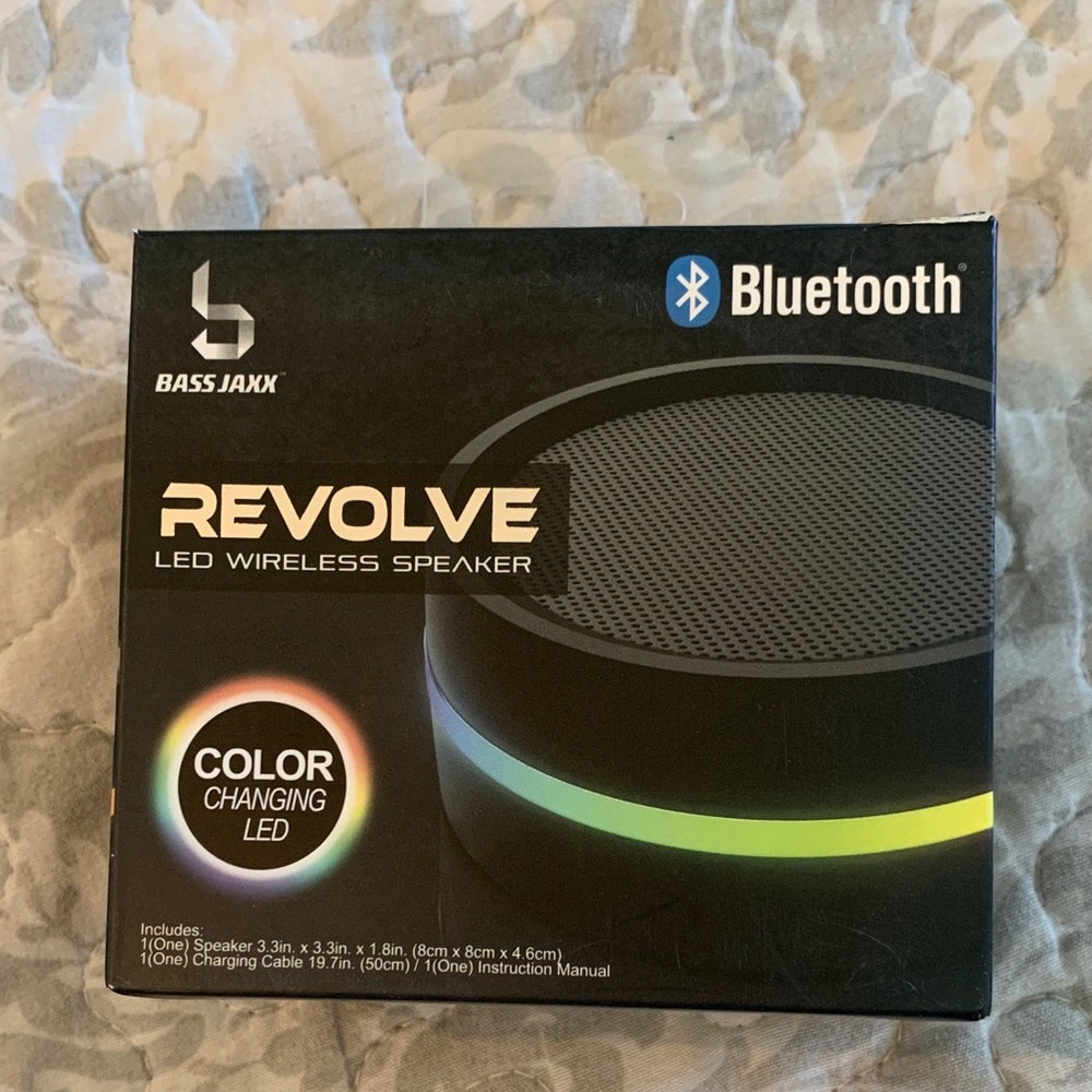Revolve LED Bluetooth Speaker - Black